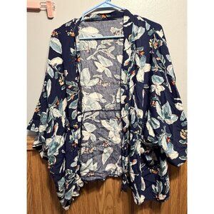 Floral Women’s One Size Cardigan open front